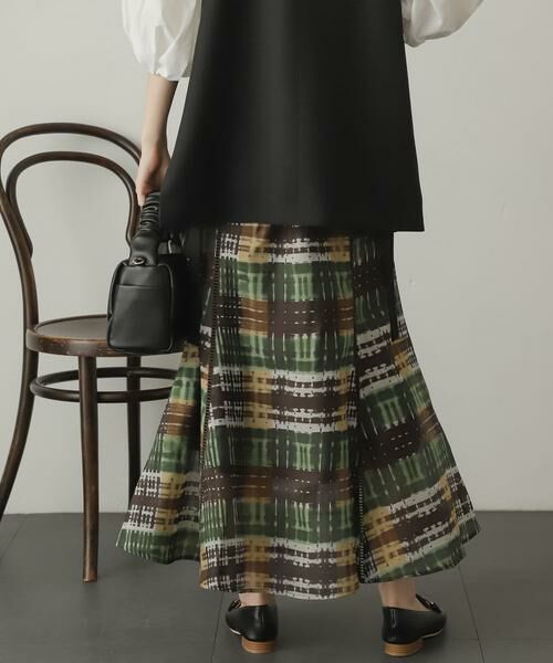 SENSE OF PLACE by URBAN RESEARCH / センスオブプレイス バイ アーバンリサーチ スカート | シアーチェックフレアマーメイドスカート | 詳細2