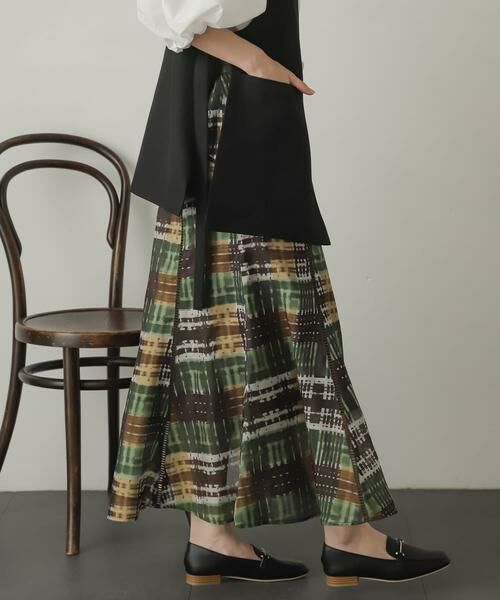 SENSE OF PLACE by URBAN RESEARCH / センスオブプレイス バイ アーバンリサーチ スカート | シアーチェックフレアマーメイドスカート | 詳細3