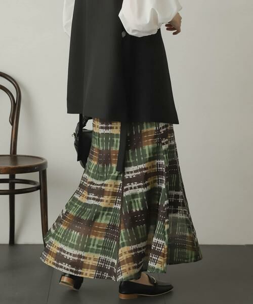 SENSE OF PLACE by URBAN RESEARCH / センスオブプレイス バイ アーバンリサーチ スカート | シアーチェックフレアマーメイドスカート | 詳細4
