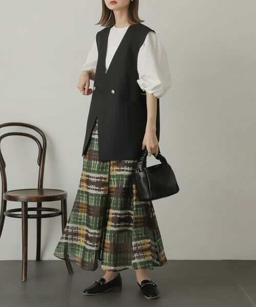 SENSE OF PLACE by URBAN RESEARCH / センスオブプレイス バイ アーバンリサーチ スカート | シアーチェックフレアマーメイドスカート | 詳細5