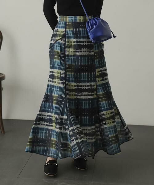 SENSE OF PLACE by URBAN RESEARCH / センスオブプレイス バイ アーバンリサーチ スカート | シアーチェックフレアマーメイドスカート | 詳細9