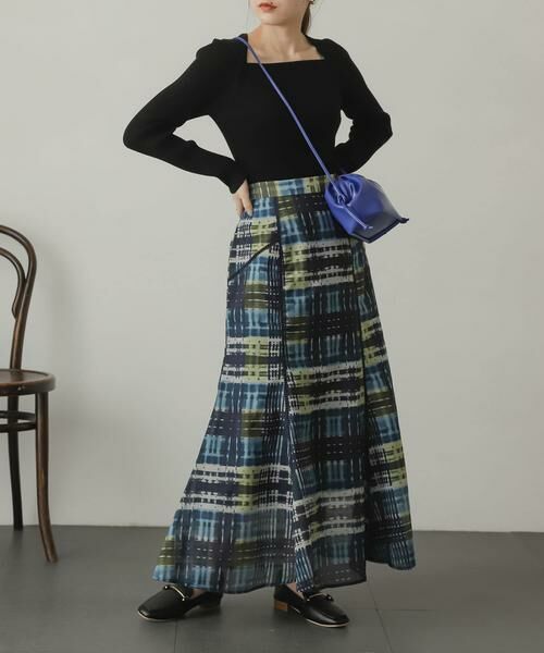SENSE OF PLACE by URBAN RESEARCH / センスオブプレイス バイ アーバンリサーチ スカート | シアーチェックフレアマーメイドスカート | 詳細13