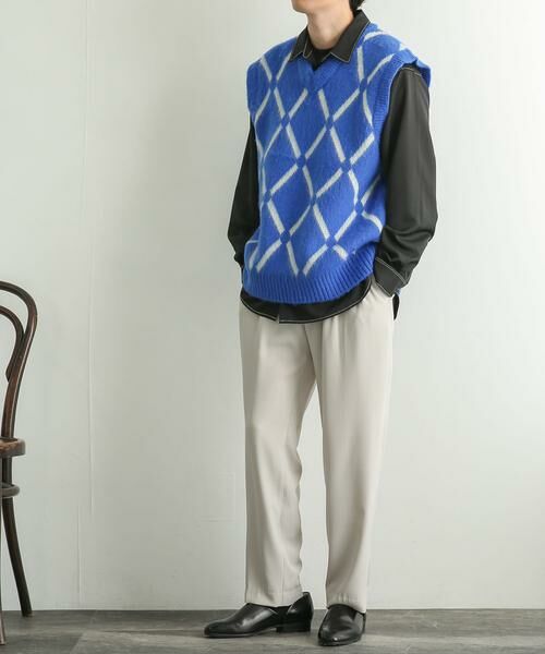 SENSE OF PLACE by URBAN RESEARCH / センスオブプレイス バイ アーバンリサーチ ベスト | 『ユニセックス』モヘアライクウィンドウペンVネックベスト | 詳細10