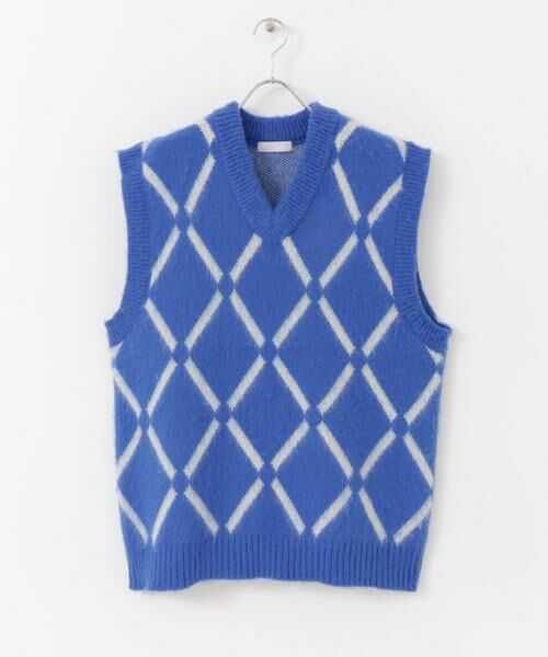 SENSE OF PLACE by URBAN RESEARCH / センスオブプレイス バイ アーバンリサーチ ベスト | 『ユニセックス』モヘアライクウィンドウペンVネックベスト | 詳細12