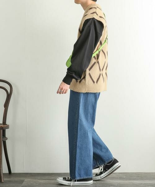 SENSE OF PLACE by URBAN RESEARCH / センスオブプレイス バイ アーバンリサーチ ベスト | 『ユニセックス』モヘアライクウィンドウペンVネックベスト | 詳細22