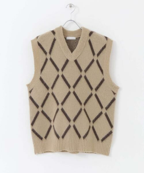 SENSE OF PLACE by URBAN RESEARCH / センスオブプレイス バイ アーバンリサーチ ベスト | 『ユニセックス』モヘアライクウィンドウペンVネックベスト | 詳細24