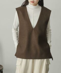 SENSE OF PLACE by URBAN RESEARCH / センスオブプレイス バイ アーバンリサーチ ベスト | ウールライクジャージVネックジレ