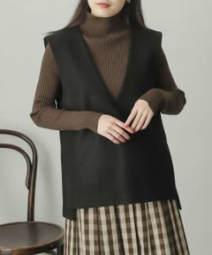 SENSE OF PLACE by URBAN RESEARCH / センスオブプレイス バイ アーバンリサーチ ベスト | ウールライクジャージVネックジレ