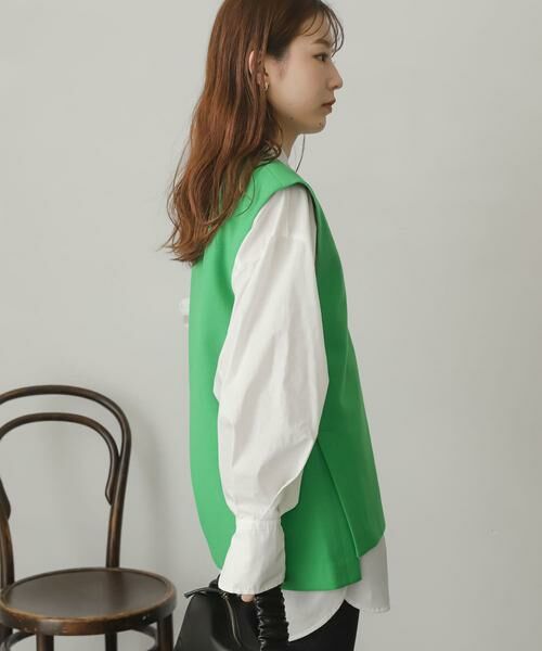 SENSE OF PLACE by URBAN RESEARCH / センスオブプレイス バイ アーバンリサーチ ベスト | ウールライクジャージVネックジレ | 詳細2