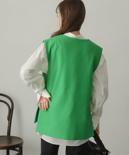 SENSE OF PLACE by URBAN RESEARCH / センスオブプレイス バイ アーバンリサーチ ベスト | ウールライクジャージVネックジレ | 詳細3