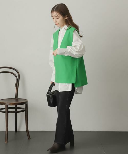 SENSE OF PLACE by URBAN RESEARCH / センスオブプレイス バイ アーバンリサーチ ベスト | ウールライクジャージVネックジレ | 詳細6