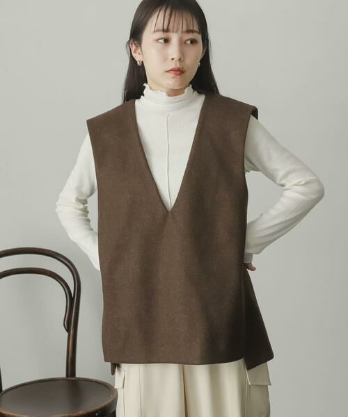 SENSE OF PLACE by URBAN RESEARCH / センスオブプレイス バイ アーバンリサーチ ベスト | ウールライクジャージVネックジレ | 詳細11