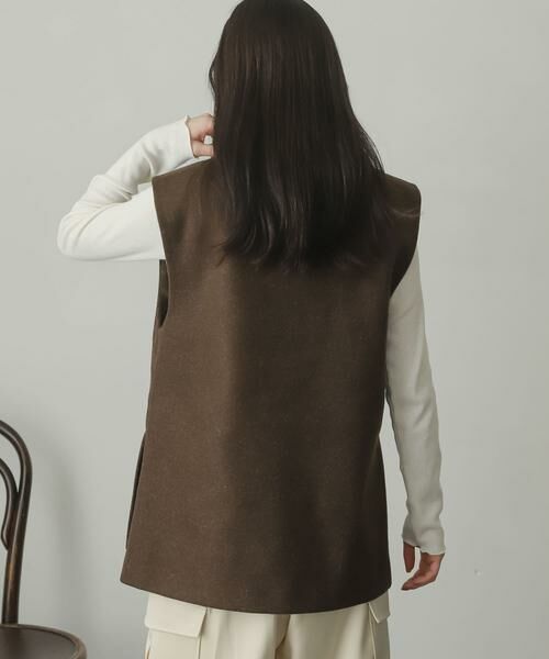 SENSE OF PLACE by URBAN RESEARCH / センスオブプレイス バイ アーバンリサーチ ベスト | ウールライクジャージVネックジレ | 詳細12