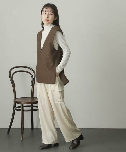 SENSE OF PLACE by URBAN RESEARCH / センスオブプレイス バイ アーバンリサーチ ベスト | ウールライクジャージVネックジレ | 詳細13
