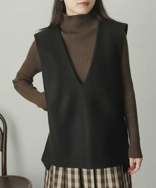 SENSE OF PLACE by URBAN RESEARCH / センスオブプレイス バイ アーバンリサーチ ベスト | ウールライクジャージVネックジレ | 詳細16