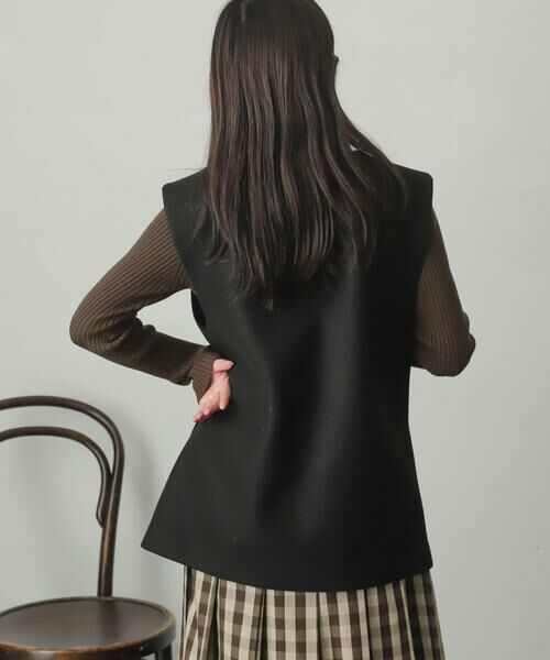 SENSE OF PLACE by URBAN RESEARCH / センスオブプレイス バイ アーバンリサーチ ベスト | ウールライクジャージVネックジレ | 詳細18