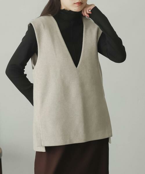 SENSE OF PLACE by URBAN RESEARCH / センスオブプレイス バイ アーバンリサーチ ベスト | ウールライクジャージVネックジレ | 詳細24