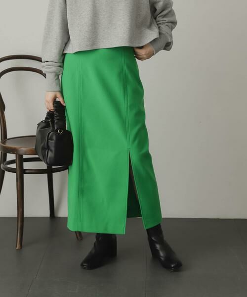 SENSE OF PLACE by URBAN RESEARCH / センスオブプレイス バイ アーバンリサーチ スカート | ウールライクジャージタイトスリットスカート | 詳細1