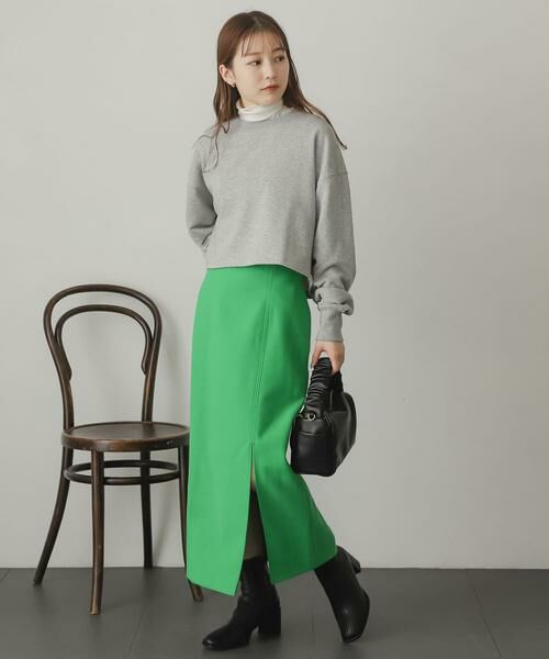 SENSE OF PLACE by URBAN RESEARCH / センスオブプレイス バイ アーバンリサーチ スカート | ウールライクジャージタイトスリットスカート | 詳細8