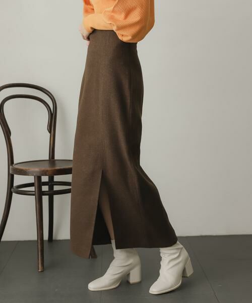 SENSE OF PLACE by URBAN RESEARCH / センスオブプレイス バイ アーバンリサーチ スカート | ウールライクジャージタイトスリットスカート | 詳細19