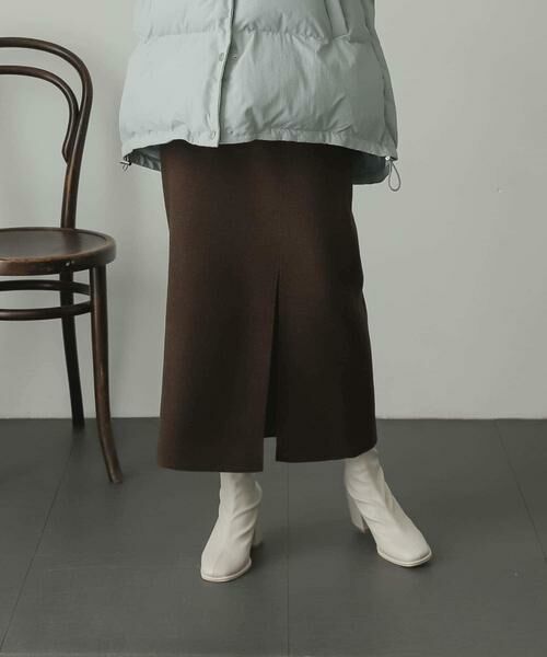 SENSE OF PLACE by URBAN RESEARCH / センスオブプレイス バイ アーバンリサーチ スカート | ウールライクジャージタイトスリットスカート | 詳細20