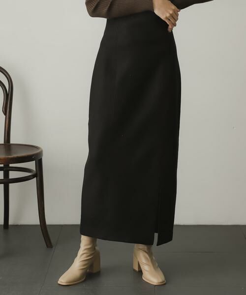 SENSE OF PLACE by URBAN RESEARCH / センスオブプレイス バイ アーバンリサーチ スカート | ウールライクジャージタイトスリットスカート | 詳細24
