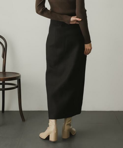 SENSE OF PLACE by URBAN RESEARCH / センスオブプレイス バイ アーバンリサーチ スカート | ウールライクジャージタイトスリットスカート | 詳細25