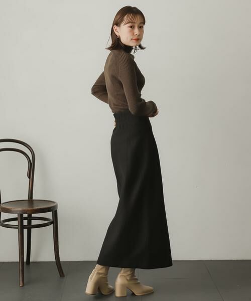SENSE OF PLACE by URBAN RESEARCH / センスオブプレイス バイ アーバンリサーチ スカート | ウールライクジャージタイトスリットスカート | 詳細28