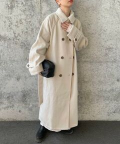 SENSE OF PLACE by URBAN RESEARCH / センスオブプレイス バイ アーバンリサーチ ステンカラーコート | ウールライク2WAYステンカラーロングコート