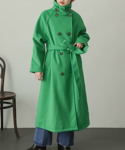 SENSE OF PLACE by URBAN RESEARCH / センスオブプレイス バイ アーバンリサーチ ステンカラーコート | ウールライク2WAYステンカラーロングコート | 詳細1