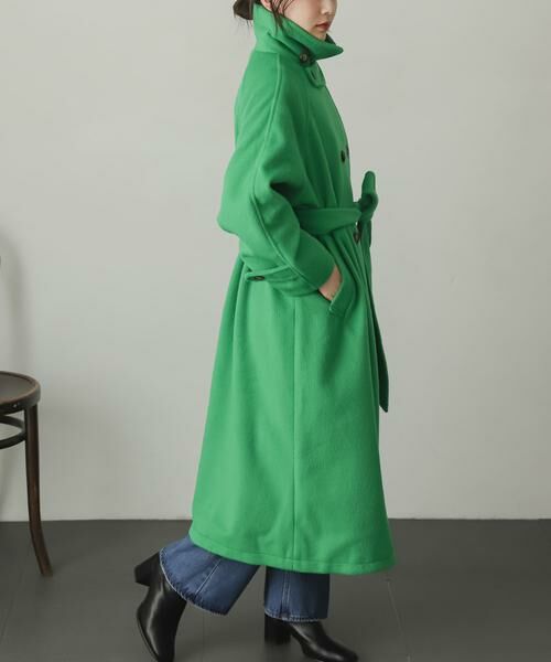SENSE OF PLACE by URBAN RESEARCH / センスオブプレイス バイ アーバンリサーチ ステンカラーコート | ウールライク2WAYステンカラーロングコート | 詳細2
