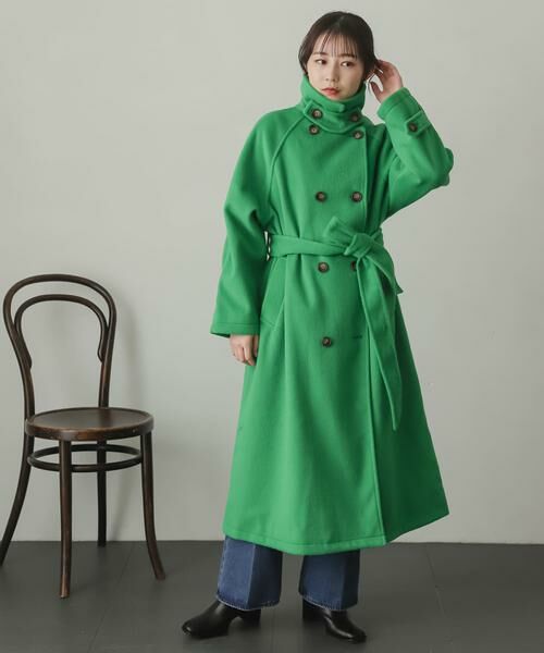 SENSE OF PLACE by URBAN RESEARCH / センスオブプレイス バイ アーバンリサーチ ステンカラーコート | ウールライク2WAYステンカラーロングコート | 詳細3