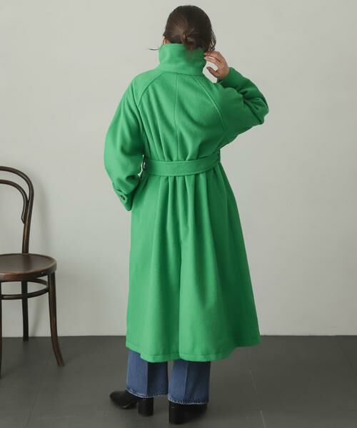 SENSE OF PLACE by URBAN RESEARCH / センスオブプレイス バイ アーバンリサーチ ステンカラーコート | ウールライク2WAYステンカラーロングコート | 詳細4