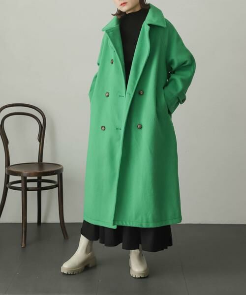 SENSE OF PLACE by URBAN RESEARCH / センスオブプレイス バイ アーバンリサーチ ステンカラーコート | ウールライク2WAYステンカラーロングコート | 詳細5