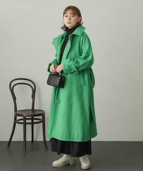 SENSE OF PLACE by URBAN RESEARCH / センスオブプレイス バイ アーバンリサーチ ステンカラーコート | ウールライク2WAYステンカラーロングコート | 詳細7