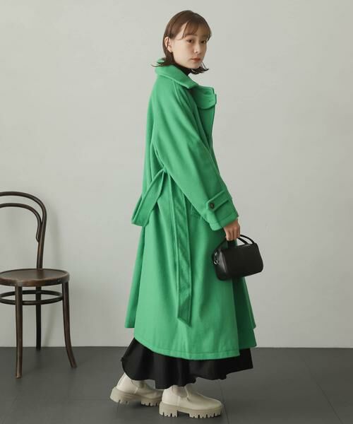 SENSE OF PLACE by URBAN RESEARCH / センスオブプレイス バイ アーバンリサーチ ステンカラーコート | ウールライク2WAYステンカラーロングコート | 詳細8