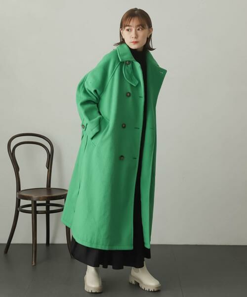 SENSE OF PLACE by URBAN RESEARCH / センスオブプレイス バイ アーバンリサーチ ステンカラーコート | ウールライク2WAYステンカラーロングコート | 詳細9