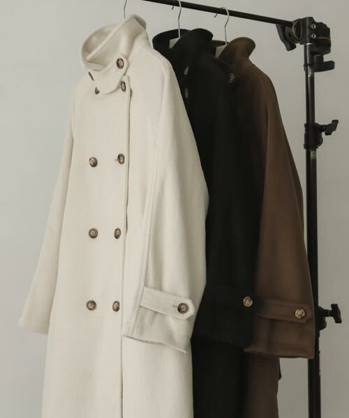 SENSE OF PLACE by URBAN RESEARCH / センスオブプレイス バイ アーバンリサーチ ステンカラーコート | ウールライク2WAYステンカラーロングコート | 詳細12