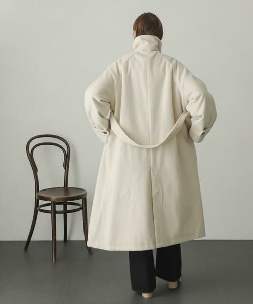 SENSE OF PLACE by URBAN RESEARCH / センスオブプレイス バイ アーバンリサーチ ステンカラーコート | ウールライク2WAYステンカラーロングコート | 詳細21