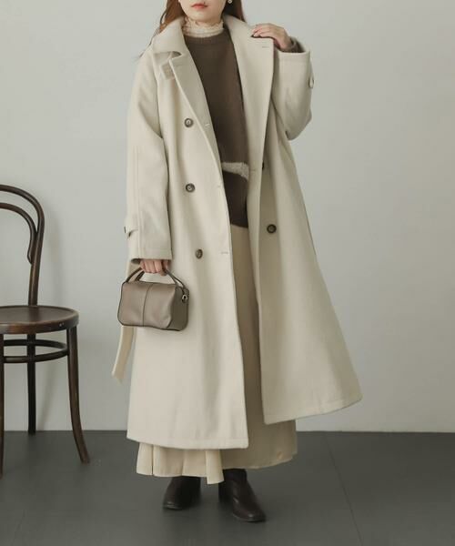 SENSE OF PLACE by URBAN RESEARCH / センスオブプレイス バイ アーバンリサーチ ステンカラーコート | ウールライク2WAYステンカラーロングコート | 詳細22