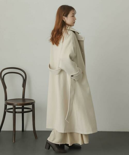SENSE OF PLACE by URBAN RESEARCH / センスオブプレイス バイ アーバンリサーチ ステンカラーコート | ウールライク2WAYステンカラーロングコート | 詳細23