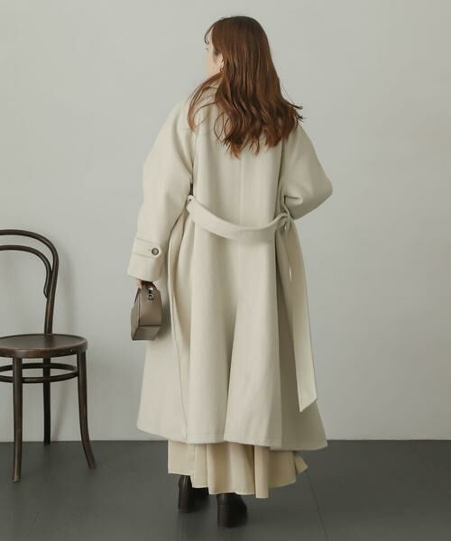 SENSE OF PLACE by URBAN RESEARCH / センスオブプレイス バイ アーバンリサーチ ステンカラーコート | ウールライク2WAYステンカラーロングコート | 詳細24