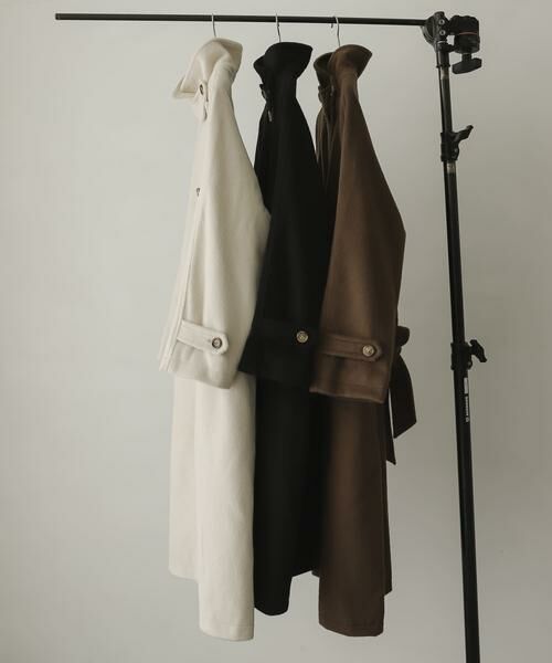 SENSE OF PLACE by URBAN RESEARCH / センスオブプレイス バイ アーバンリサーチ ステンカラーコート | ウールライク2WAYステンカラーロングコート | 詳細13