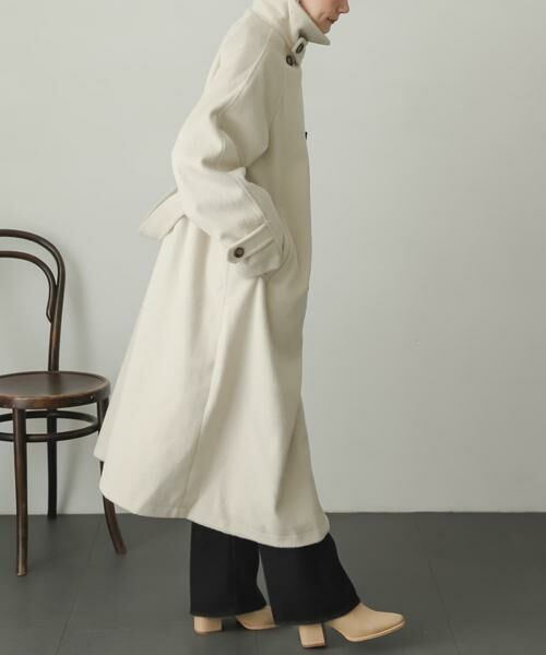 SENSE OF PLACE by URBAN RESEARCH / センスオブプレイス バイ アーバンリサーチ ステンカラーコート | ウールライク2WAYステンカラーロングコート | 詳細16
