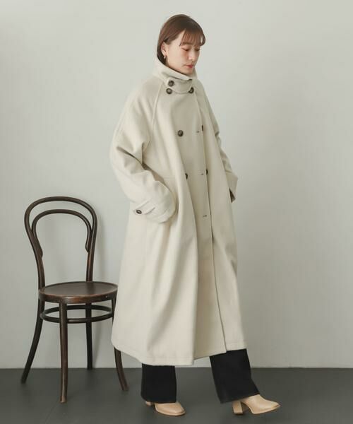 SENSE OF PLACE by URBAN RESEARCH / センスオブプレイス バイ アーバンリサーチ ステンカラーコート | ウールライク2WAYステンカラーロングコート | 詳細19