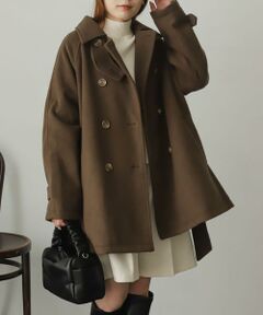 SENSE OF PLACE by URBAN RESEARCH / センスオブプレイス バイ アーバンリサーチ ステンカラーコート | ウールライク2WAYステンカラーミドルコート