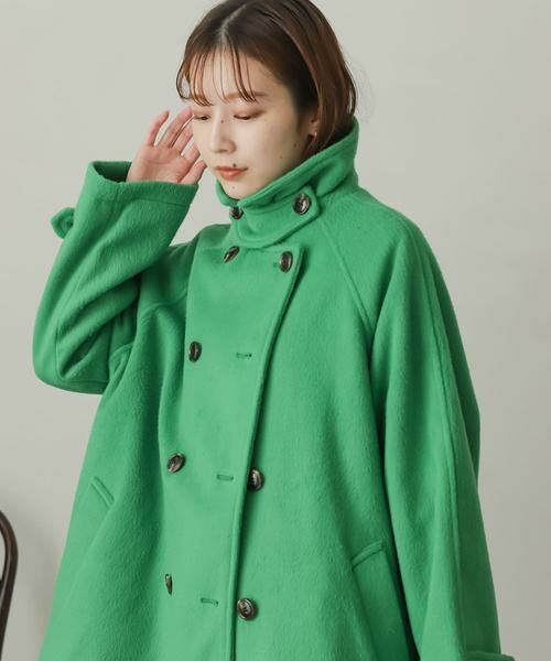 SENSE OF PLACE by URBAN RESEARCH / センスオブプレイス バイ アーバンリサーチ ステンカラーコート | ウールライク2WAYステンカラーミドルコート | 詳細1