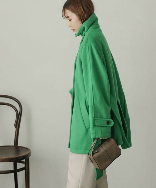 SENSE OF PLACE by URBAN RESEARCH / センスオブプレイス バイ アーバンリサーチ ステンカラーコート | ウールライク2WAYステンカラーミドルコート | 詳細4