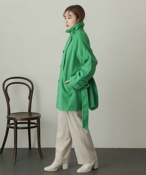 SENSE OF PLACE by URBAN RESEARCH / センスオブプレイス バイ アーバンリサーチ ステンカラーコート | ウールライク2WAYステンカラーミドルコート | 詳細7