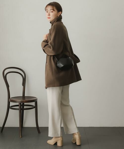 SENSE OF PLACE by URBAN RESEARCH / センスオブプレイス バイ アーバンリサーチ ステンカラーコート | ウールライク2WAYステンカラーミドルコート | 詳細18